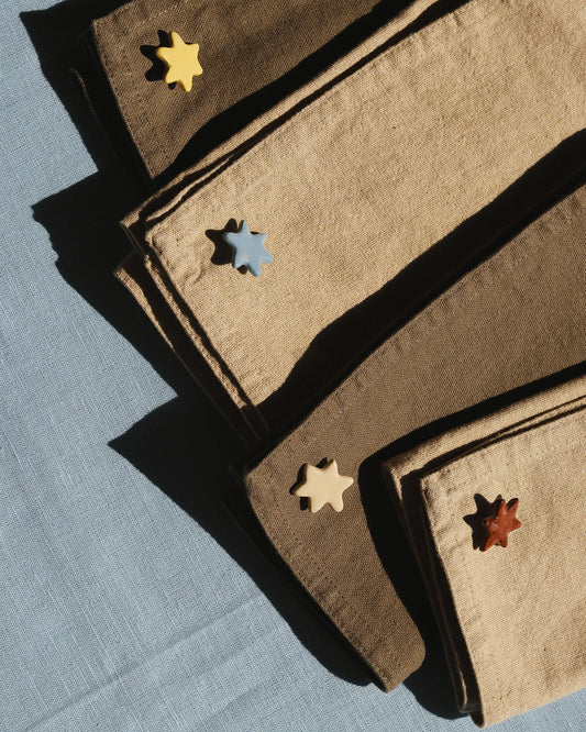 STAR NAPKIN PINS SET