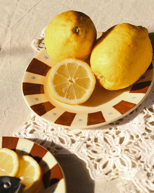 STRIPES & STARS DESSERT PLATES - SET OF 2