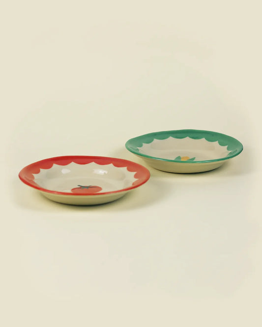 VEGGIE DEEP PLATES - SET OF 2