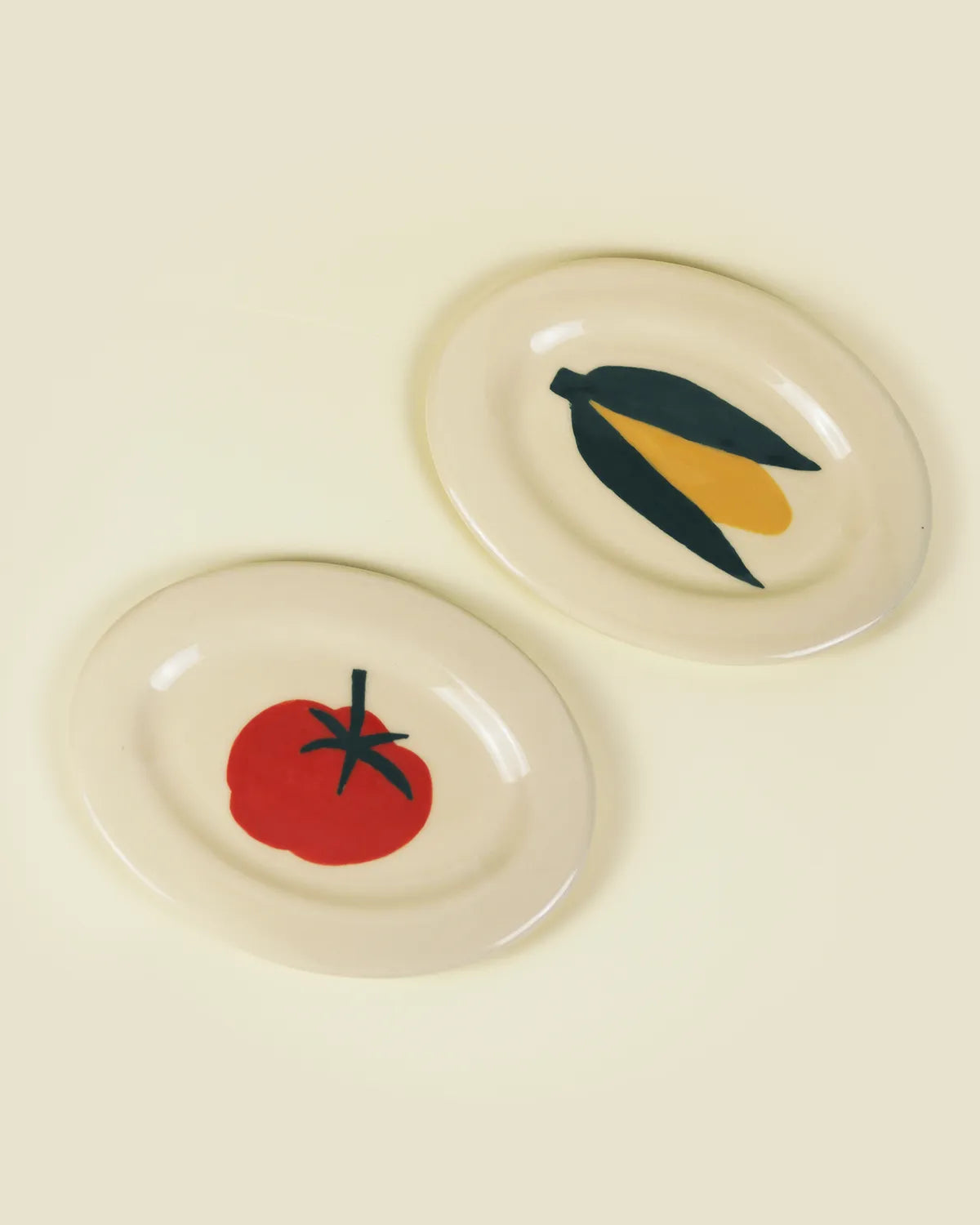 VEGGIE SERVING PLATTERS - SET OF 2