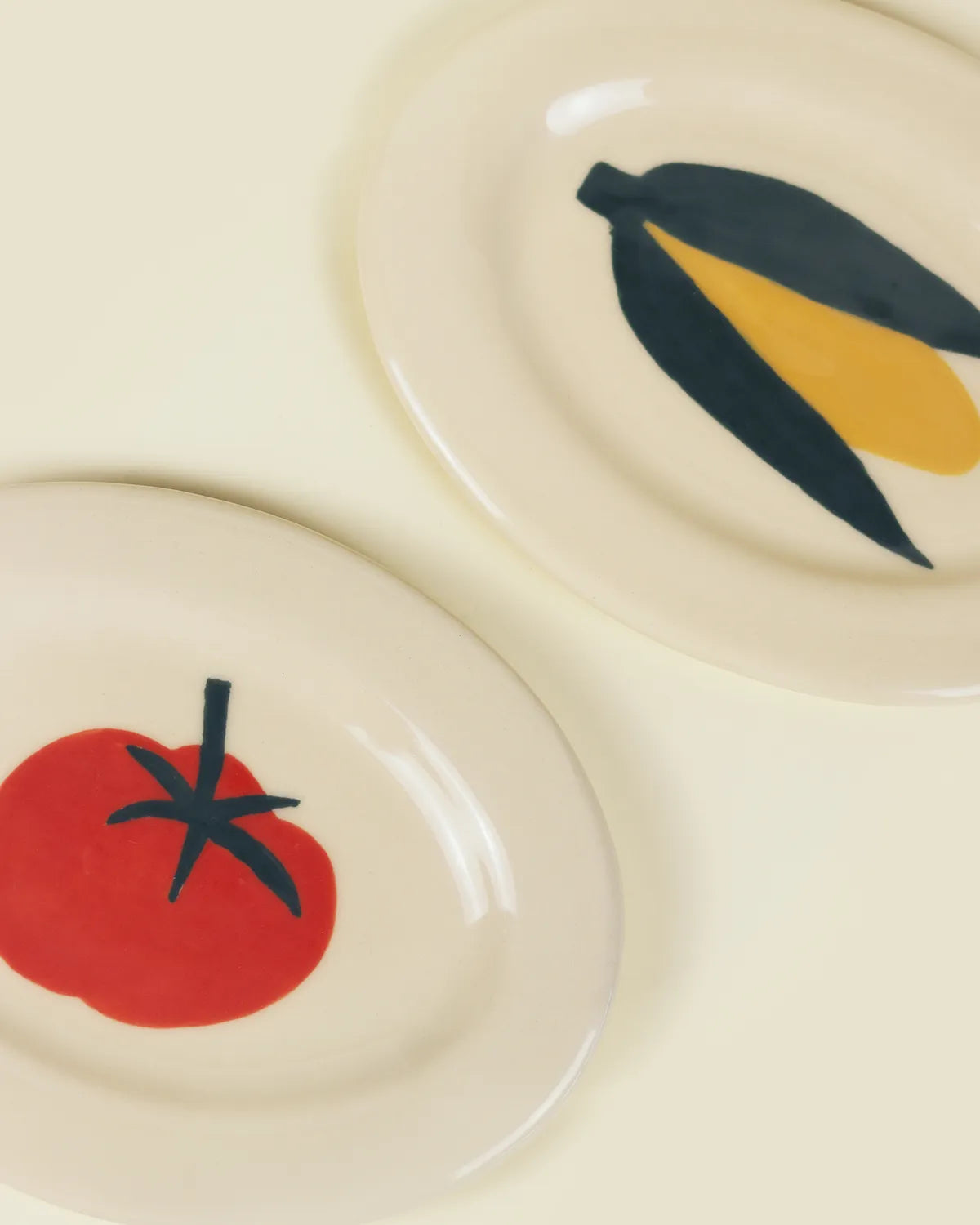 VEGGIE SERVING PLATTERS - SET OF 2