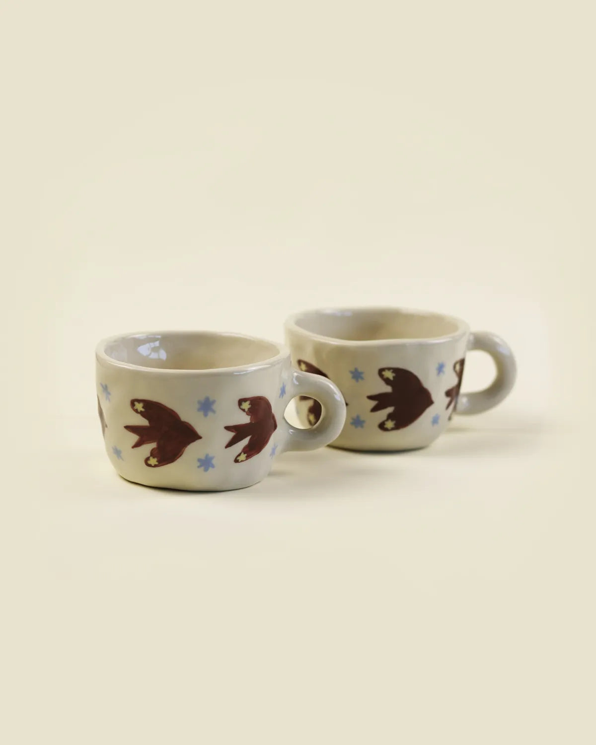 SWALLOW FLOCK MUGS - SET OF 2