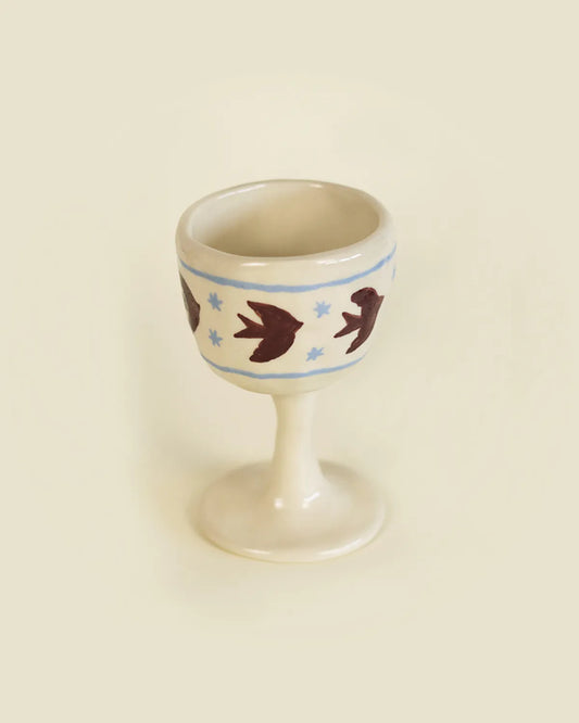 SWALLOW FLOCK GOBLET