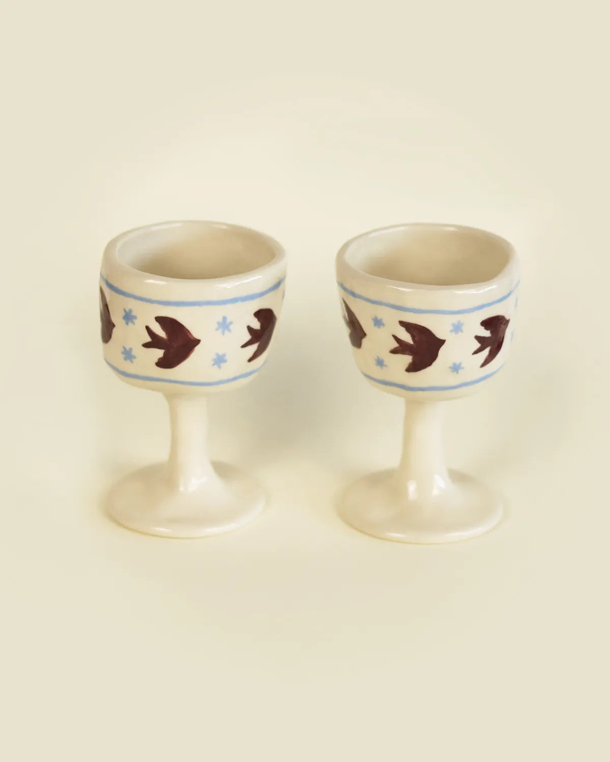 SWALLOW FLOCK GOBLETS - SET OF 2