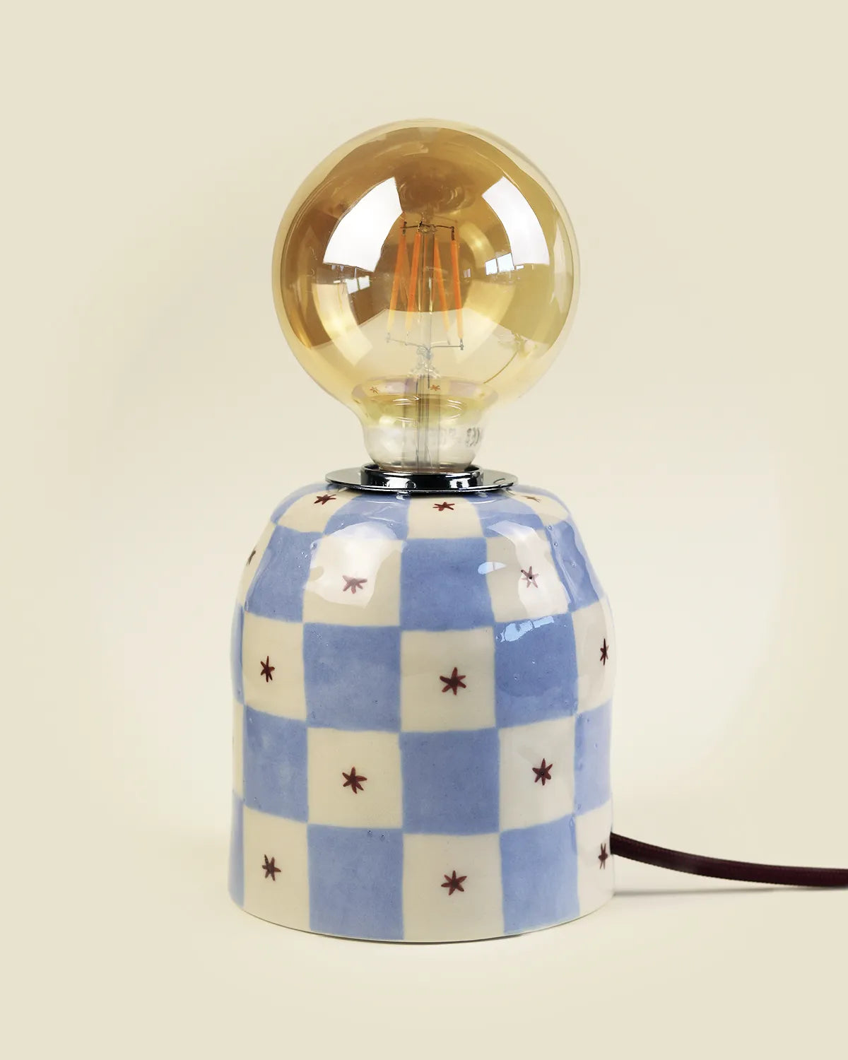 CHECKER TABLE LAMP