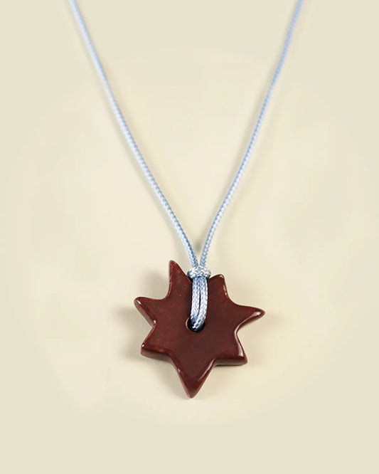 BURGUNDY STAR PENDANT
