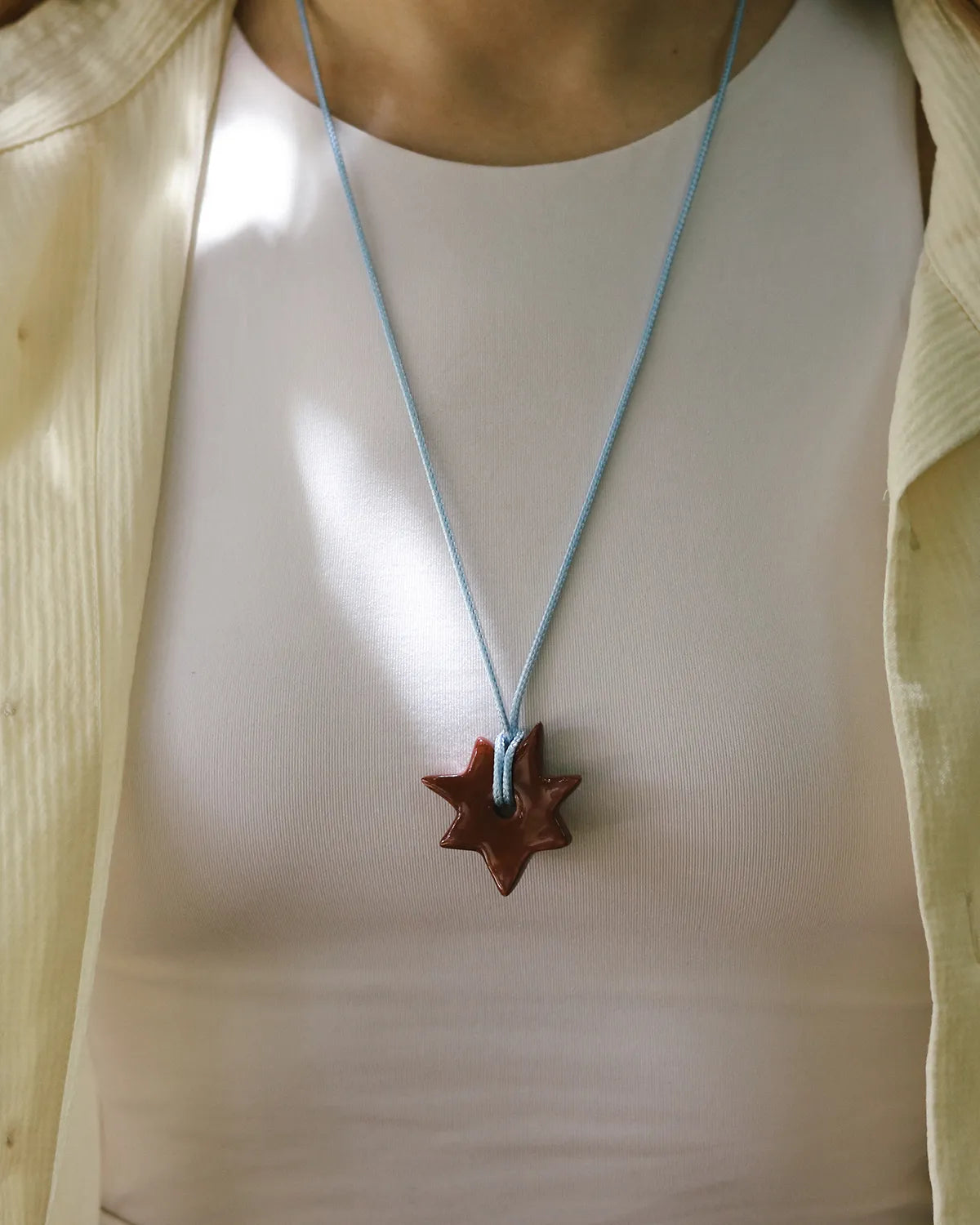 BURGUNDY STAR PENDANT