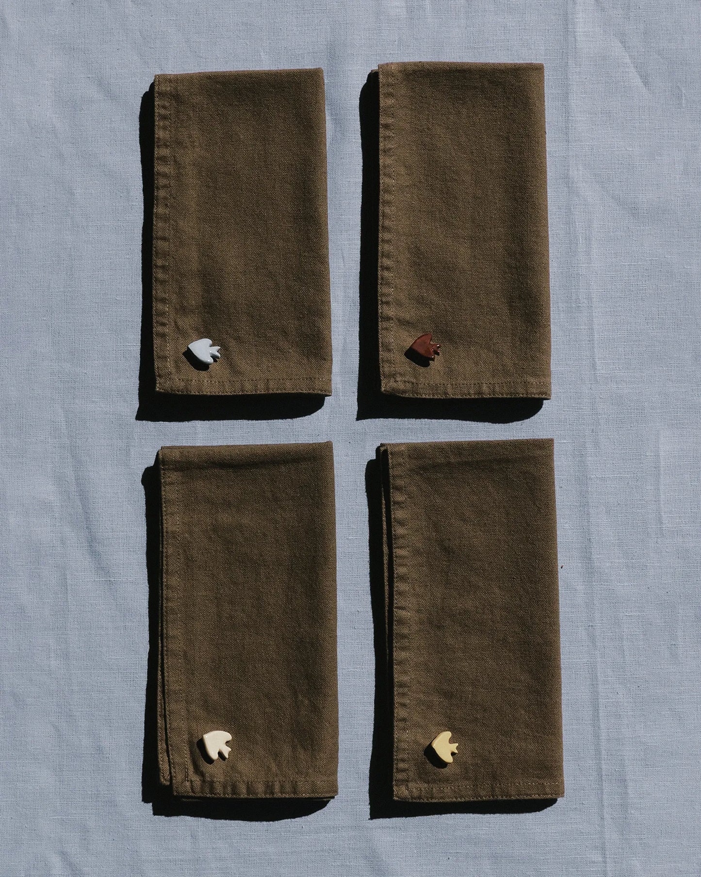 SWALLOW NAPKIN PINS SET