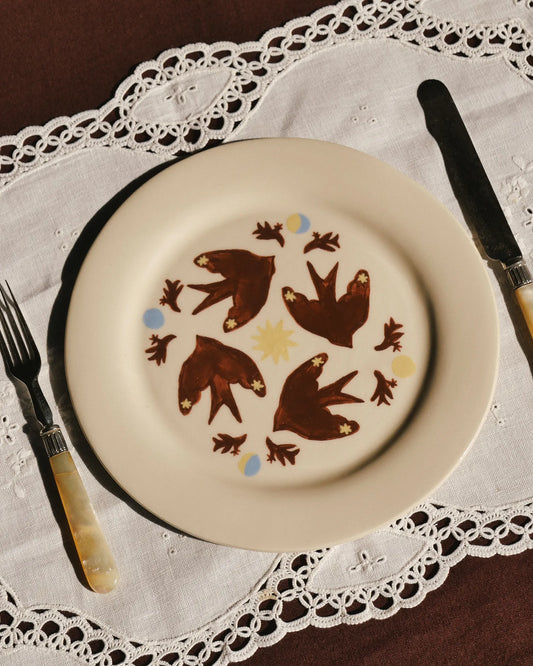 SWALLOW FLOCK DINNER PLATES - SET OF 2