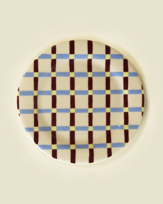 PLAID DINNER PLATE
