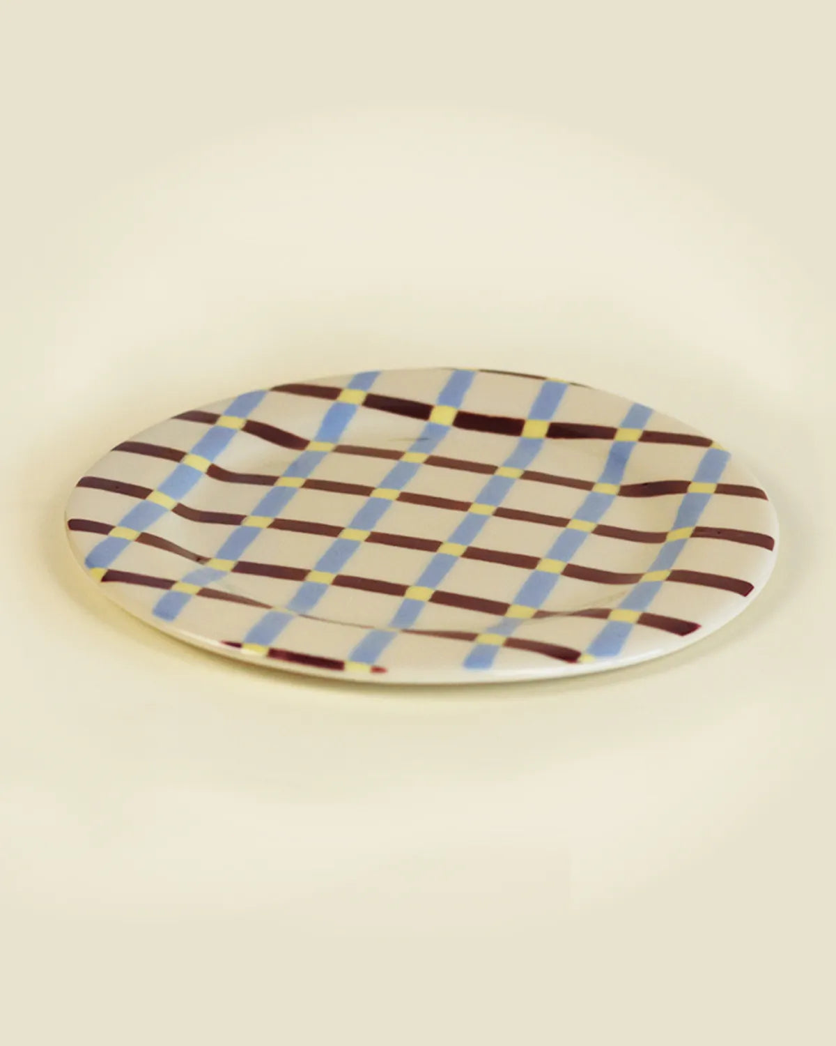 PLAID DINNER PLATE
