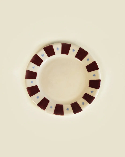 STRIPES & STARS DESSERT PLATE