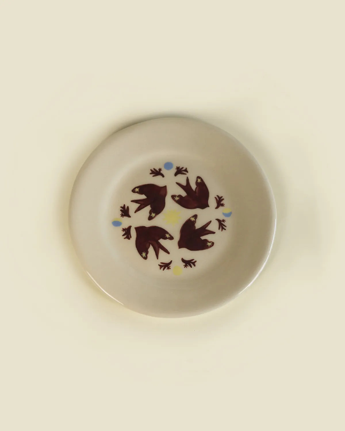 SWALLOW FLOCK DESSERT PLATE