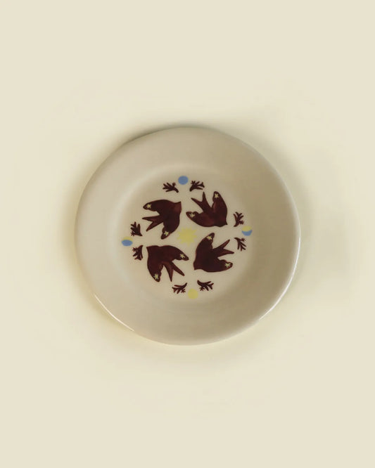 SWALLOW FLOCK DESSERT PLATE
