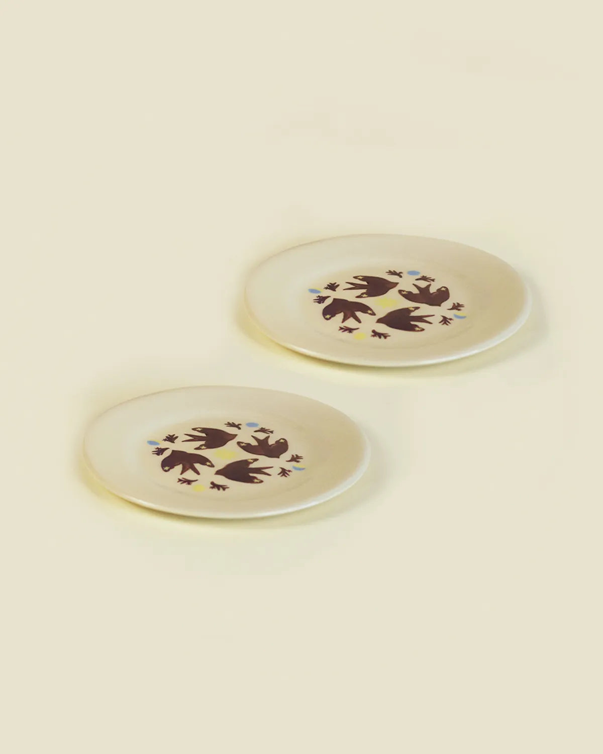 SWAALOW FLOCK DESSERT PLATES - SET OF 2