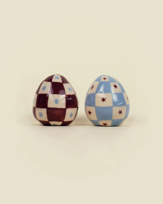 CHECKER SALT & PEPPER SET