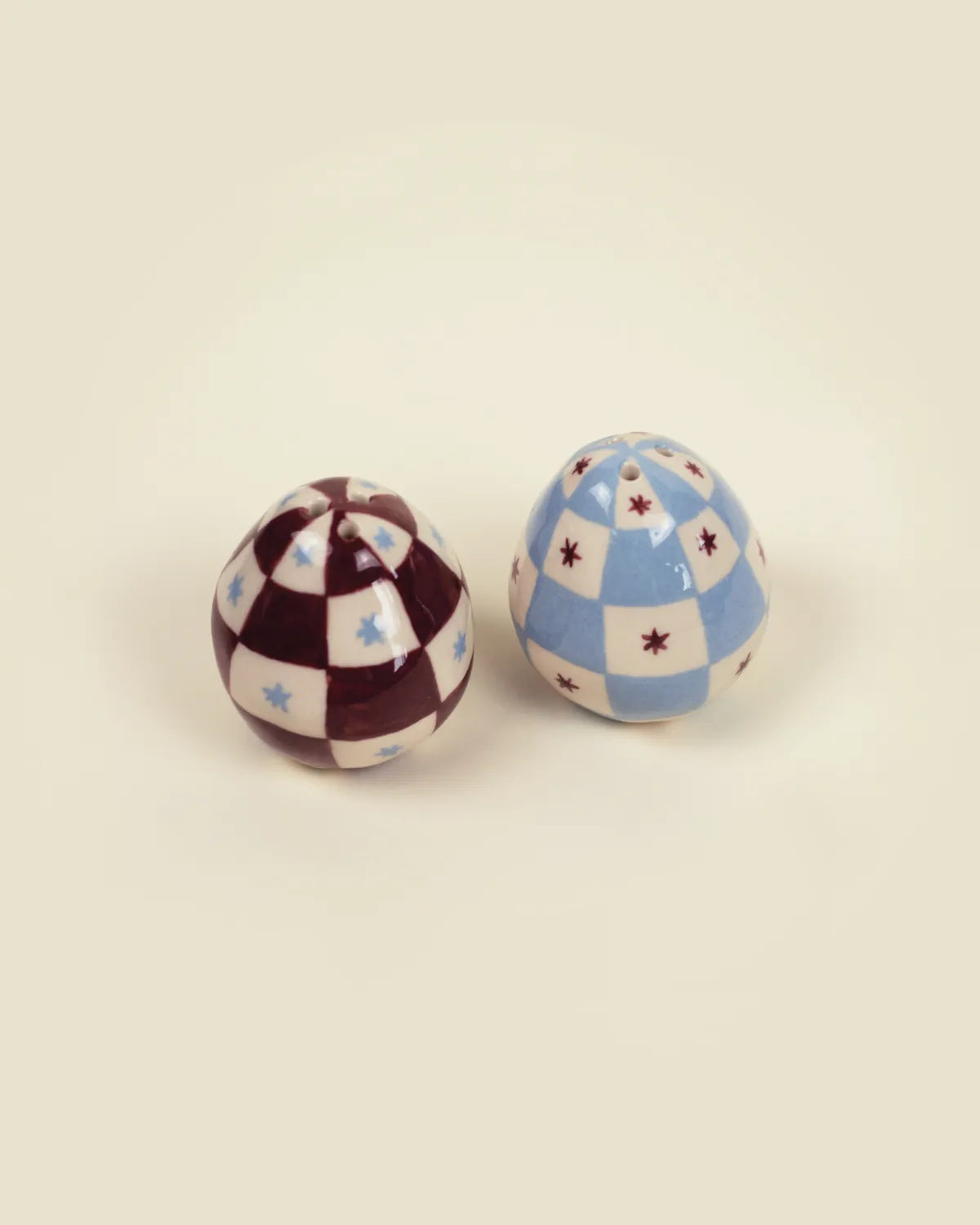 CHECKER SALT & PEPPER SET