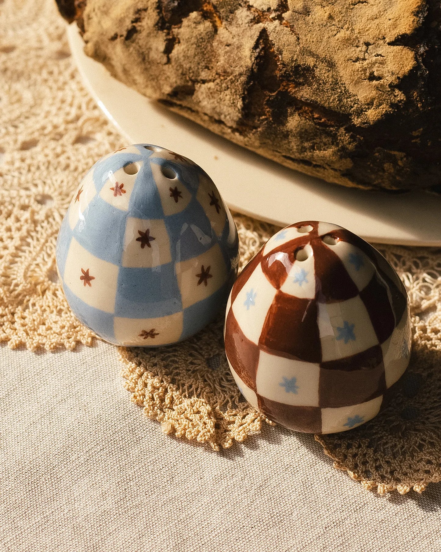 CHECKER SALT & PEPPER SET