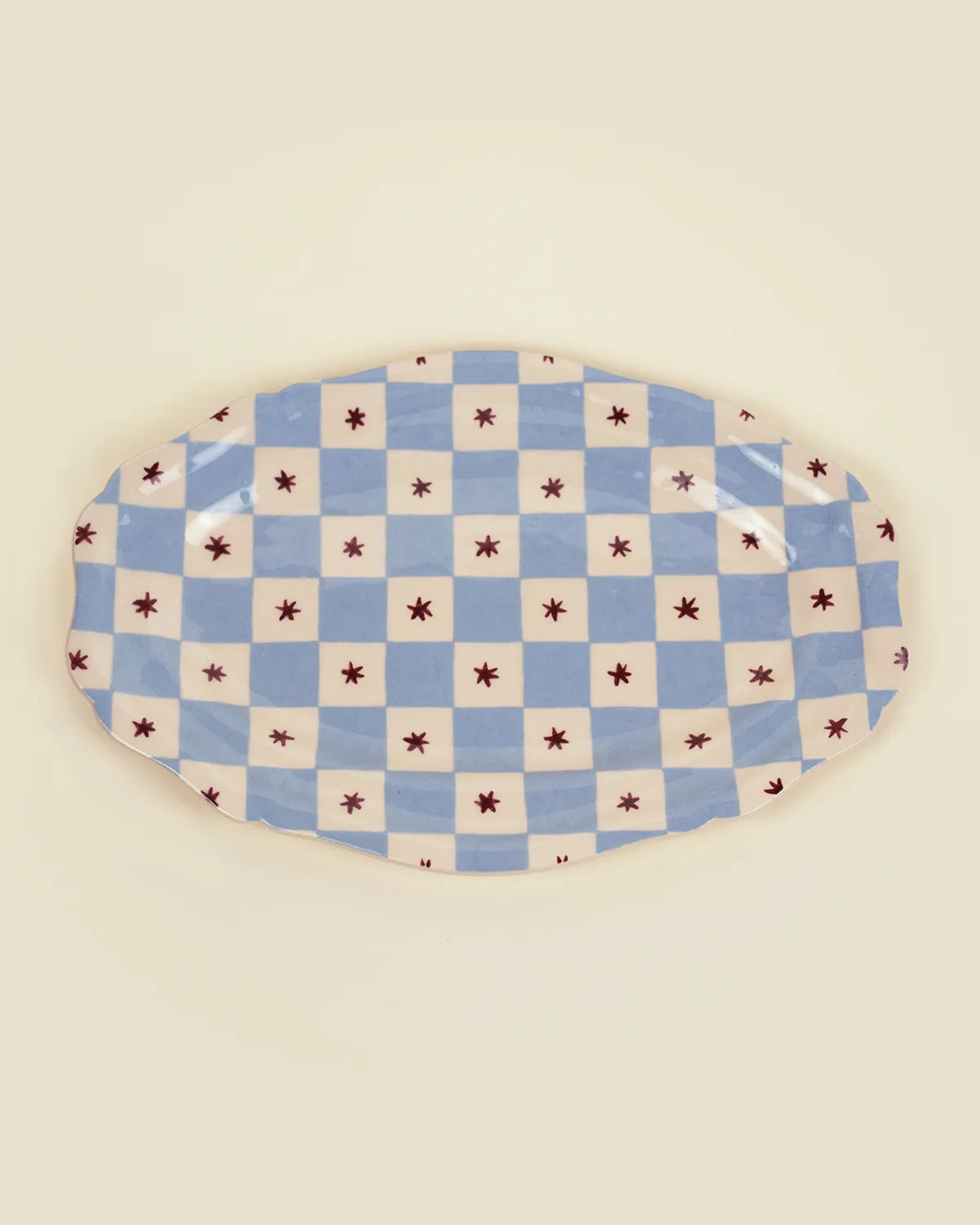 CHECKER SERVING PLATTER