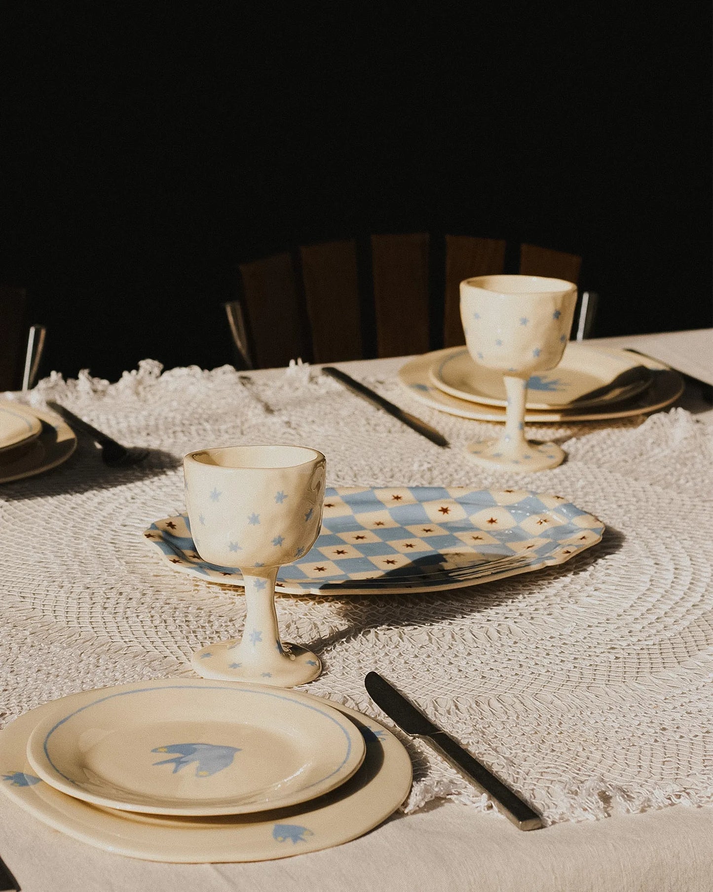 CHECKER SERVING PLATTER