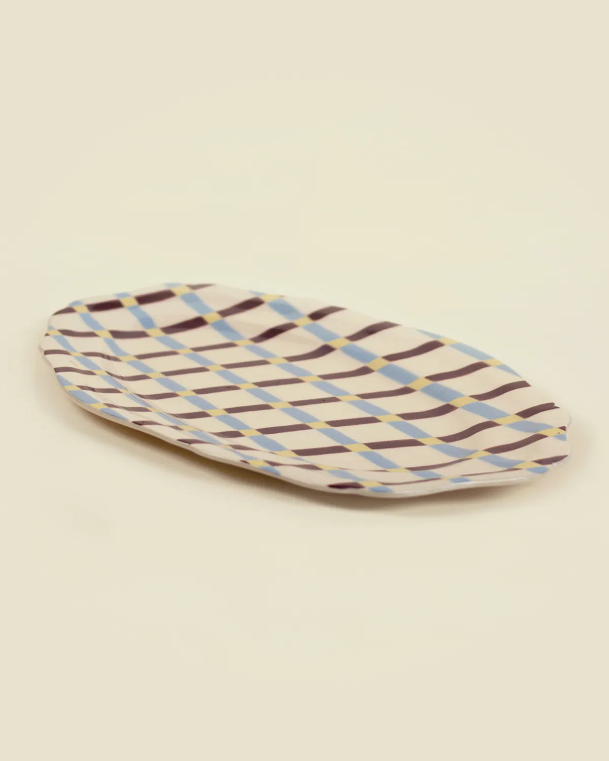 PLAID SERVING PLATTER