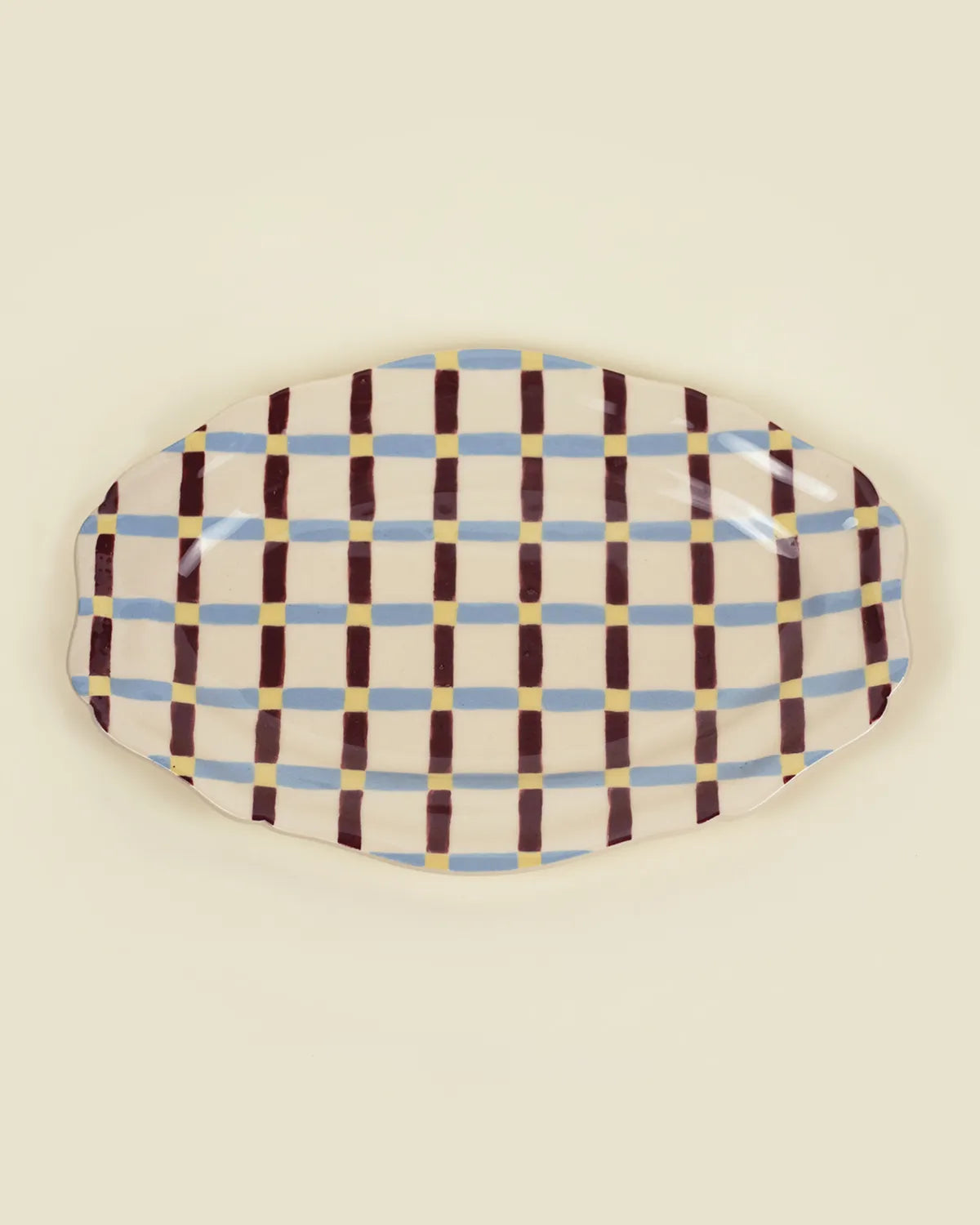 PLAID SERVING PLATTER
